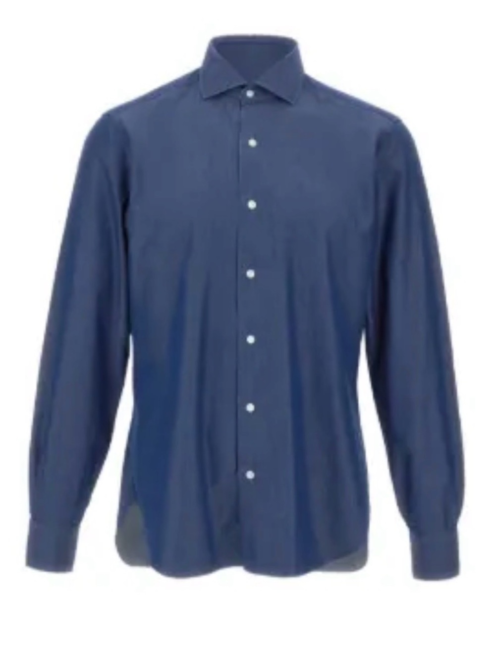 Xacus Men's Solid Blue Button Down Shirt Size 17.5/44